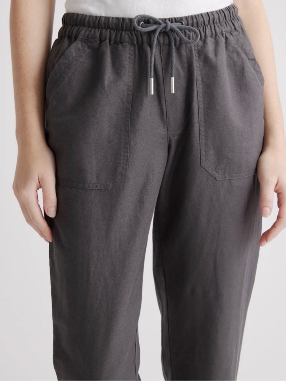 QUINCE Cotton Linen Twill Straight Leg Pant - Picture 4 of 12